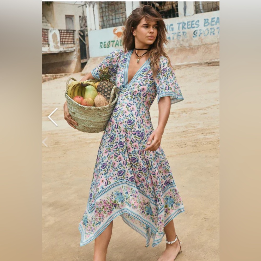 BNWT Spell Impala Lily Handkerchief Dress